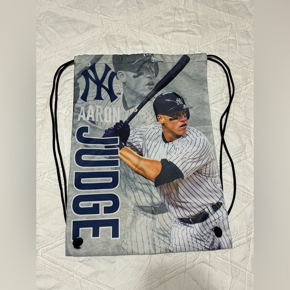 NWOT Aaron Judge New York Yankees Baseball Drawstring Bag
